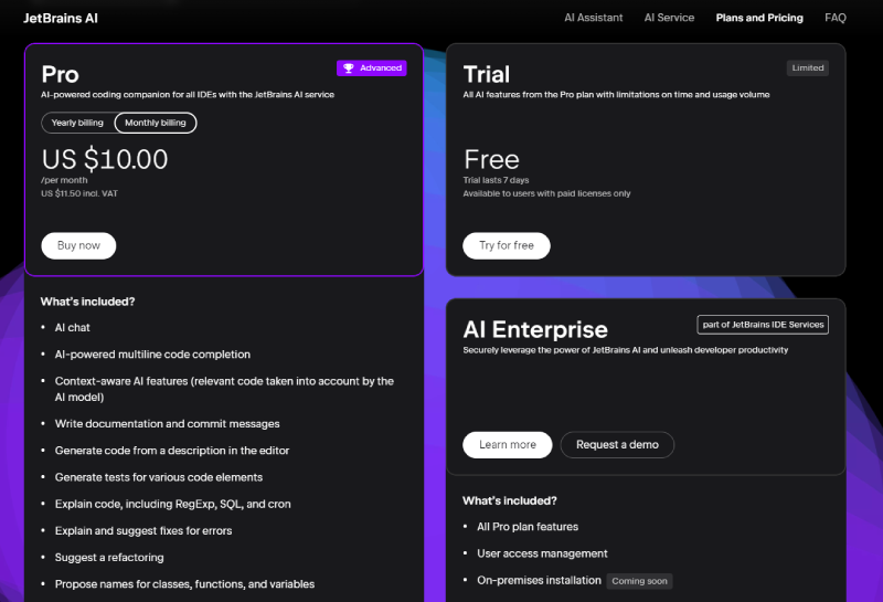 jetbrains pricing